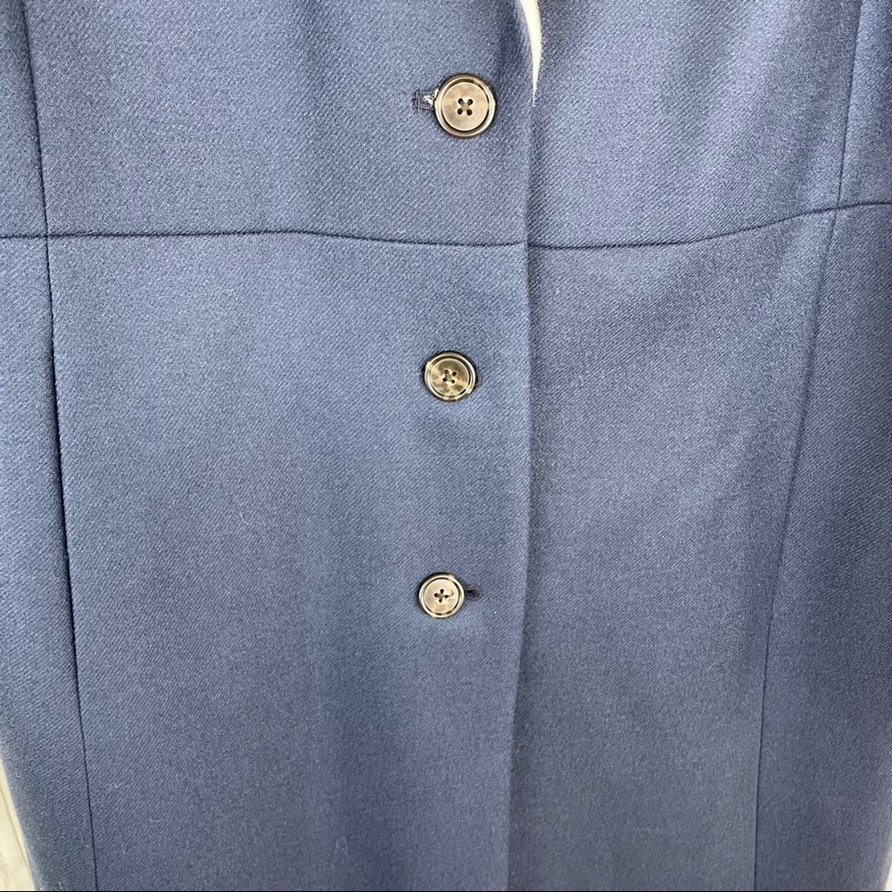 J Crew Topcoat Contrast Label Double Serge Wool - Picture 7 of 12